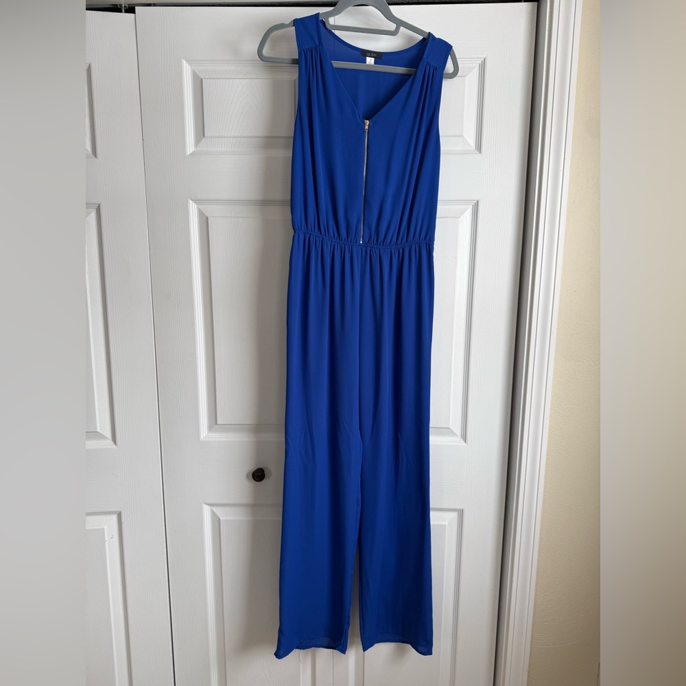 Quinn Royal Blue Sleeveless Jumpsuit